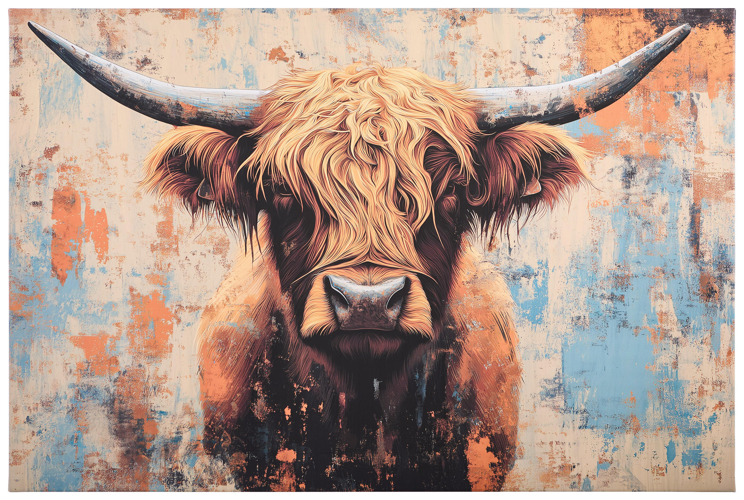 Euroart Leinwandbild Highland Cattle IV Mehrfarbig 80x120 cm
