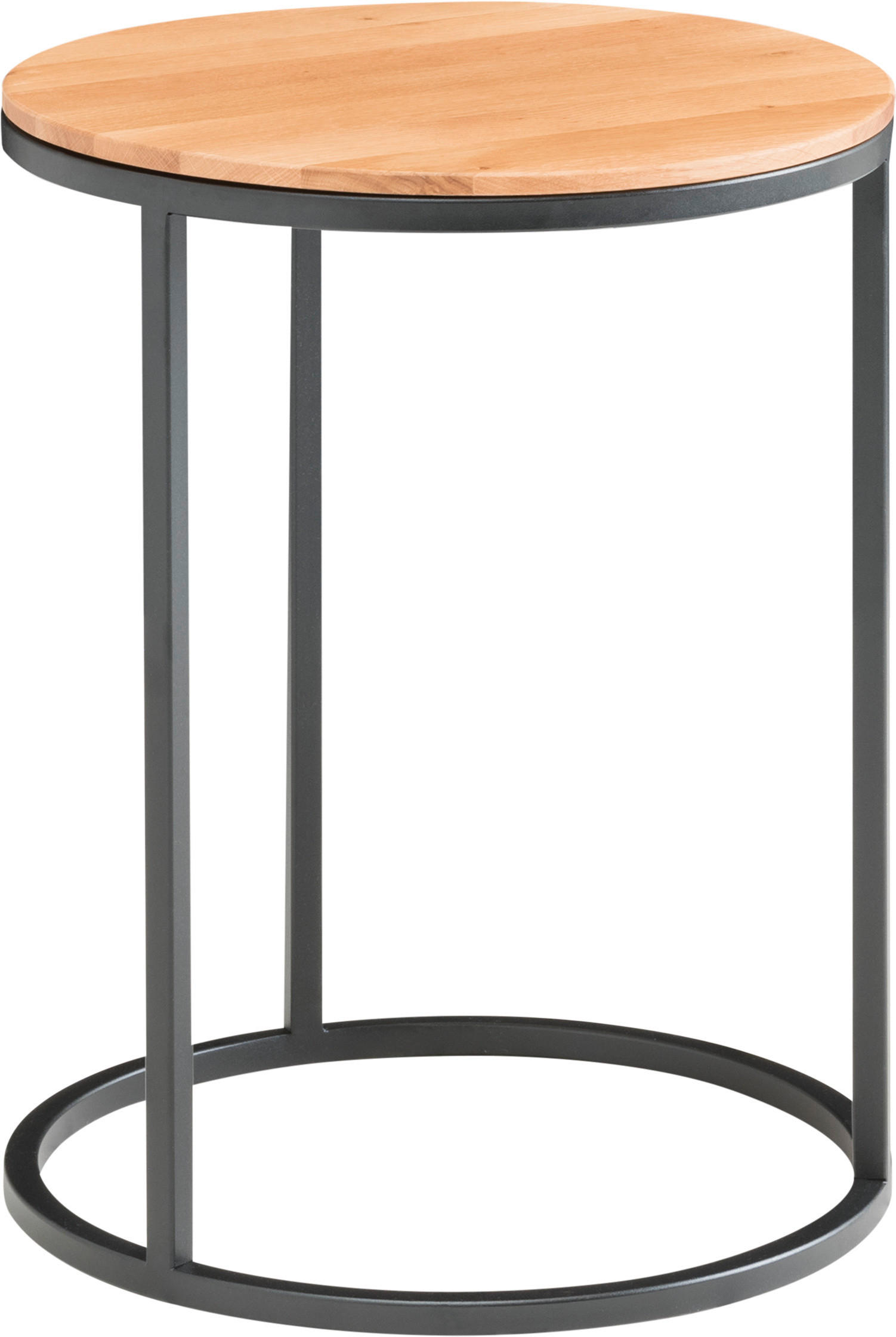 BEISTELLTISCH in Holz 39/39/54 cm  - Schwarz, Design, Holz/Metall (39/39/54cm) - Johann Jakob