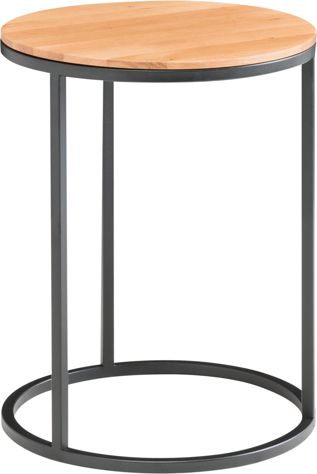 BEISTELLTISCH Holz 39/39/54 cm  - Schwarz, Design, Holz/Metall (39/39/54cm) - Johann Jakob