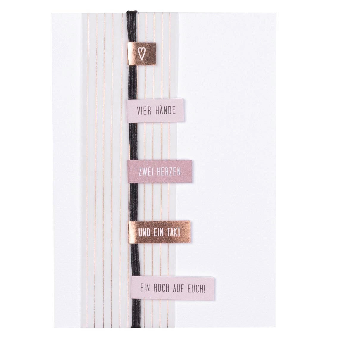 KARTE  - Weiss, Basics, Papier (17.9/12.3/0.1cm) - Räder