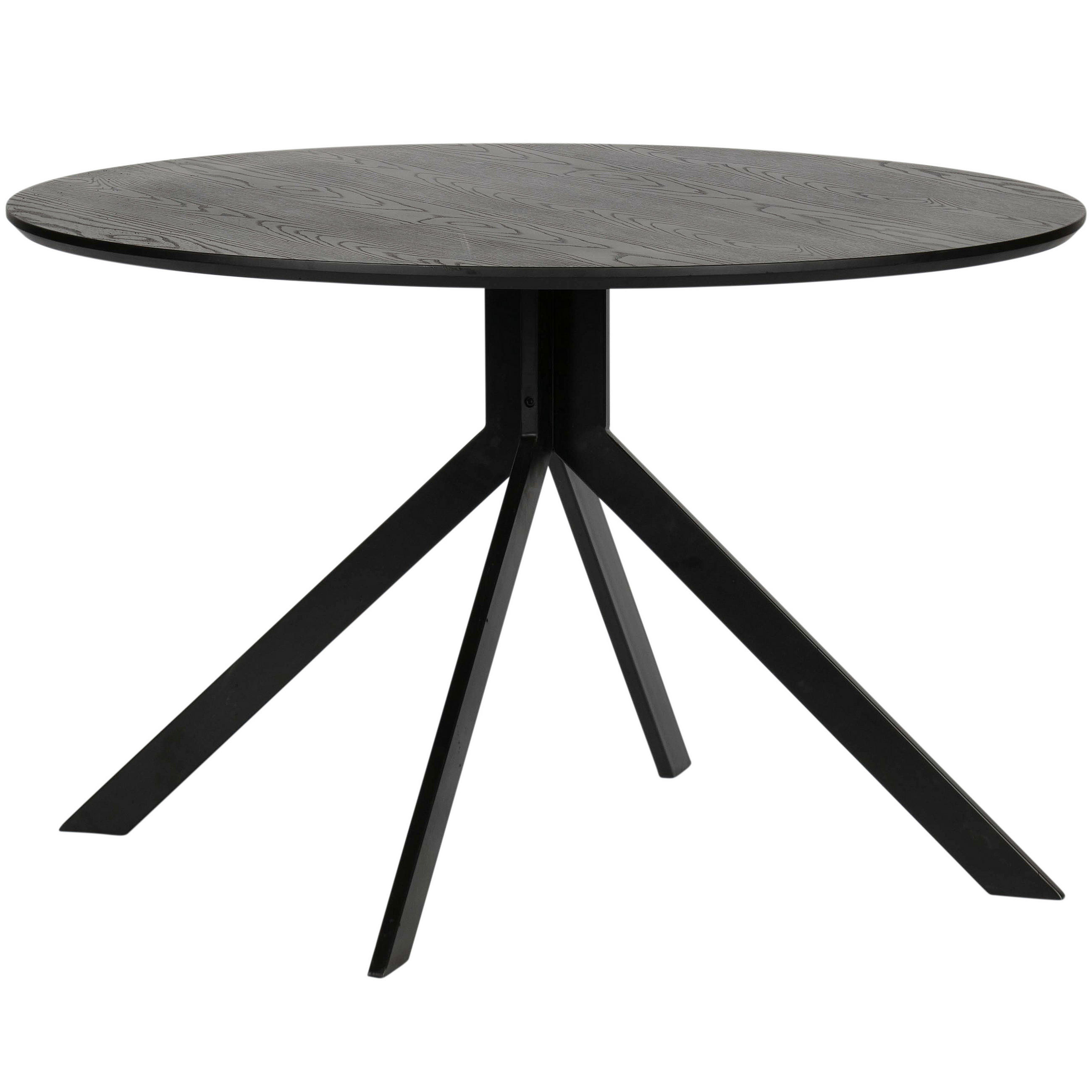 ESSTISCH in Holzwerkstoff 120/120/75 cm  - Schwarz, Design, Holzwerkstoff/Metall (120/120/75cm) - Livetastic