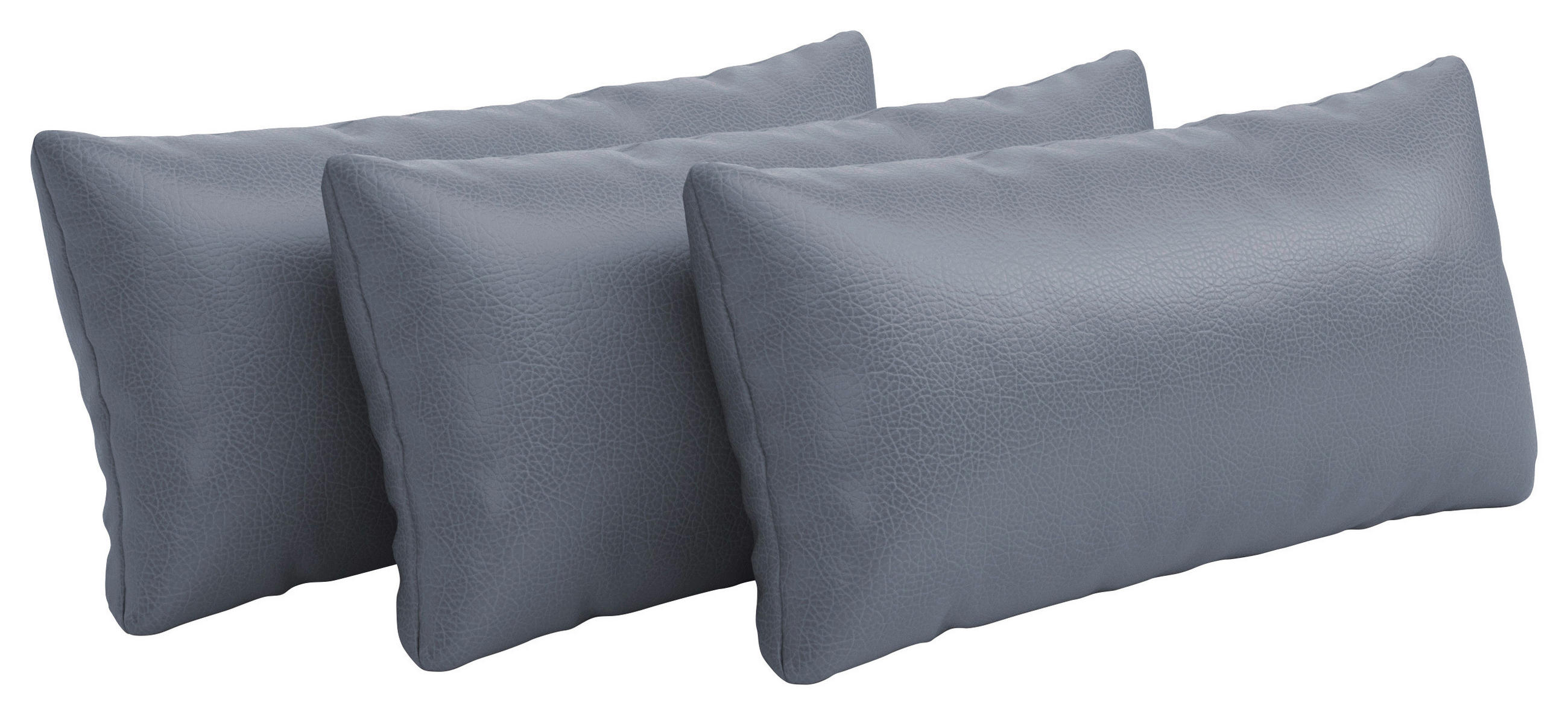 NIERENKISSEN  - Graublau, Konventionell, Leder (65/25cm) - Sit & More