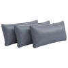 NIERENKISSEN  - Graublau, Konventionell, Leder (65/25cm) - Sit & More