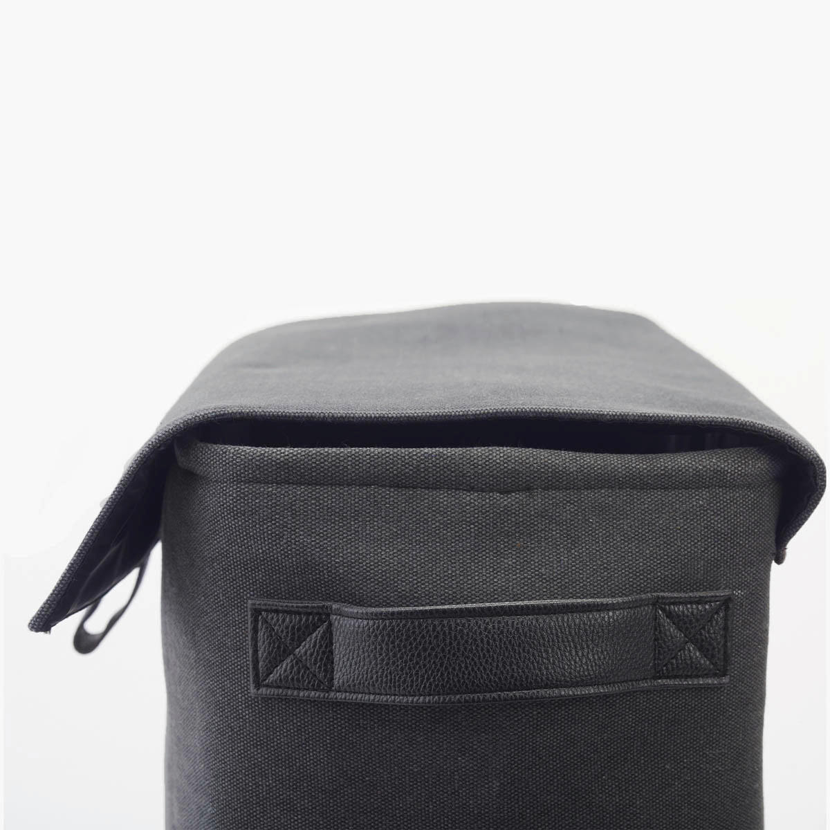 KOŠ NA PRÁDLO   - šedá/tmavě šedá, Basics, textil (50/25/60cm) - Aquanova