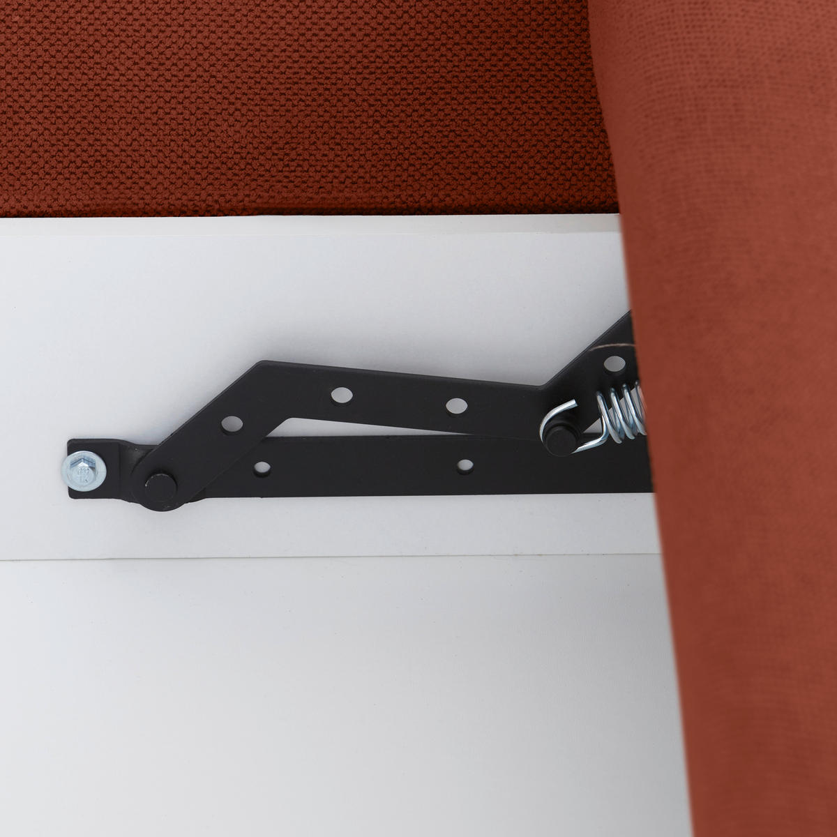 ECKSOFA in Rostfarben  - Rostfarben/Schwarz, Modern, Textil/Metall (238/162cm) - Ondega