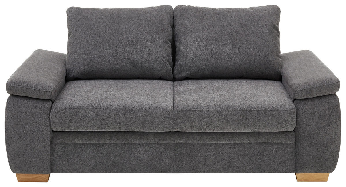 SCHLAFSOFA  in Schwarz  - Schwarz, KONVENTIONELL, Holz/Textil (196/90/100cm) - Beldomo Style