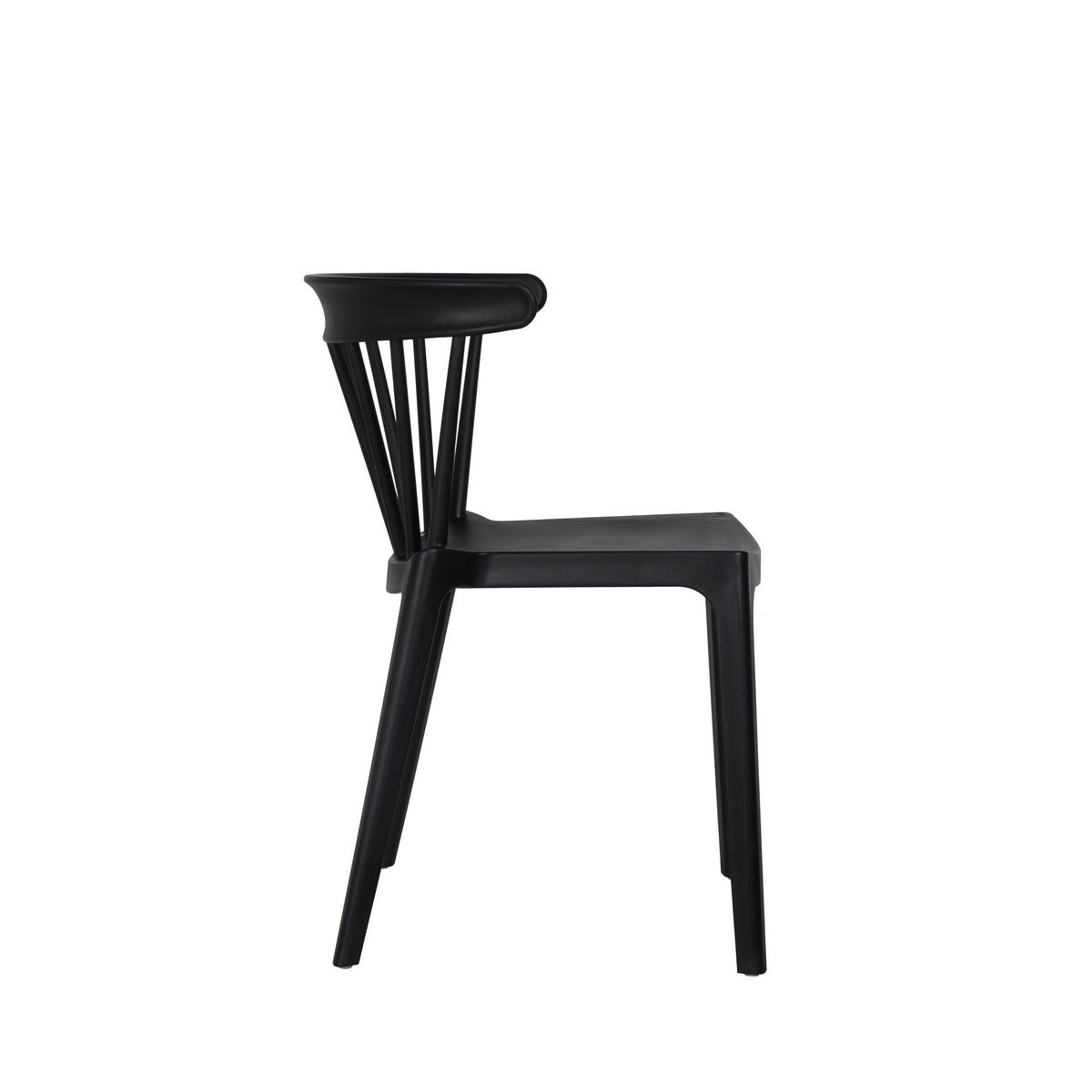 STAPELSESSEL Schwarz  - Schwarz, Basics, Kunststoff (54/75/53cm)