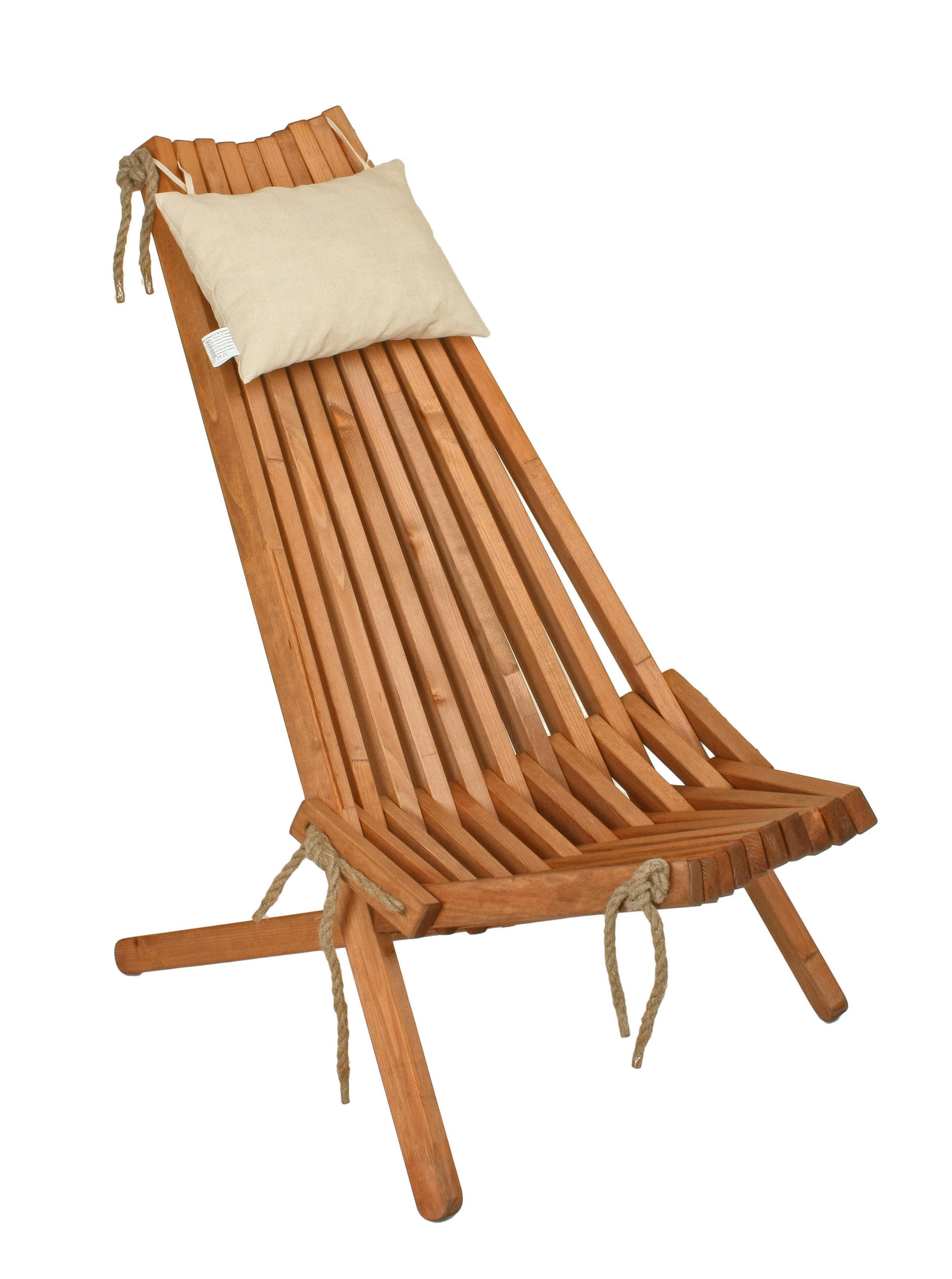 ZAHRADNÍ RELAXAČNÍ ŽIDLE, dřevo, textil - hnědá, Moderní, dřevo/textil (69/104/93cm) - Gardenson
