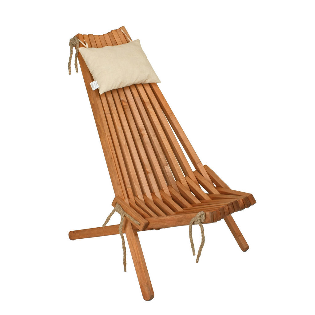 Gardenson ZAHRADNÍ RELAXAČNÍ ŽIDLE, dřevo, textil