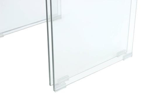 BEISTELLTISCHSET in Glas, Holzwerkstoff  - Klar/Silberfarben, Basics, Glas/Holzwerkstoff - Kayoom