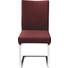 SCHWINGSTUHL Echtleder Bordeaux, Chromfarben - Chromfarben/Bordeaux, Design, Leder/Metall (47/95/59cm) - Novel