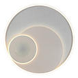 LED-DECKENLEUCHTE 50/5 cm  - Champagner/Silberfarben, Design, Kunststoff/Metall (50/5cm) - Novel