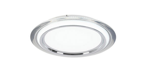 LED-DECKENLEUCHTE 45/6 cm - Chromfarben/Transparent, Design, Kunststoff/Metall (45/6cm) - Novel