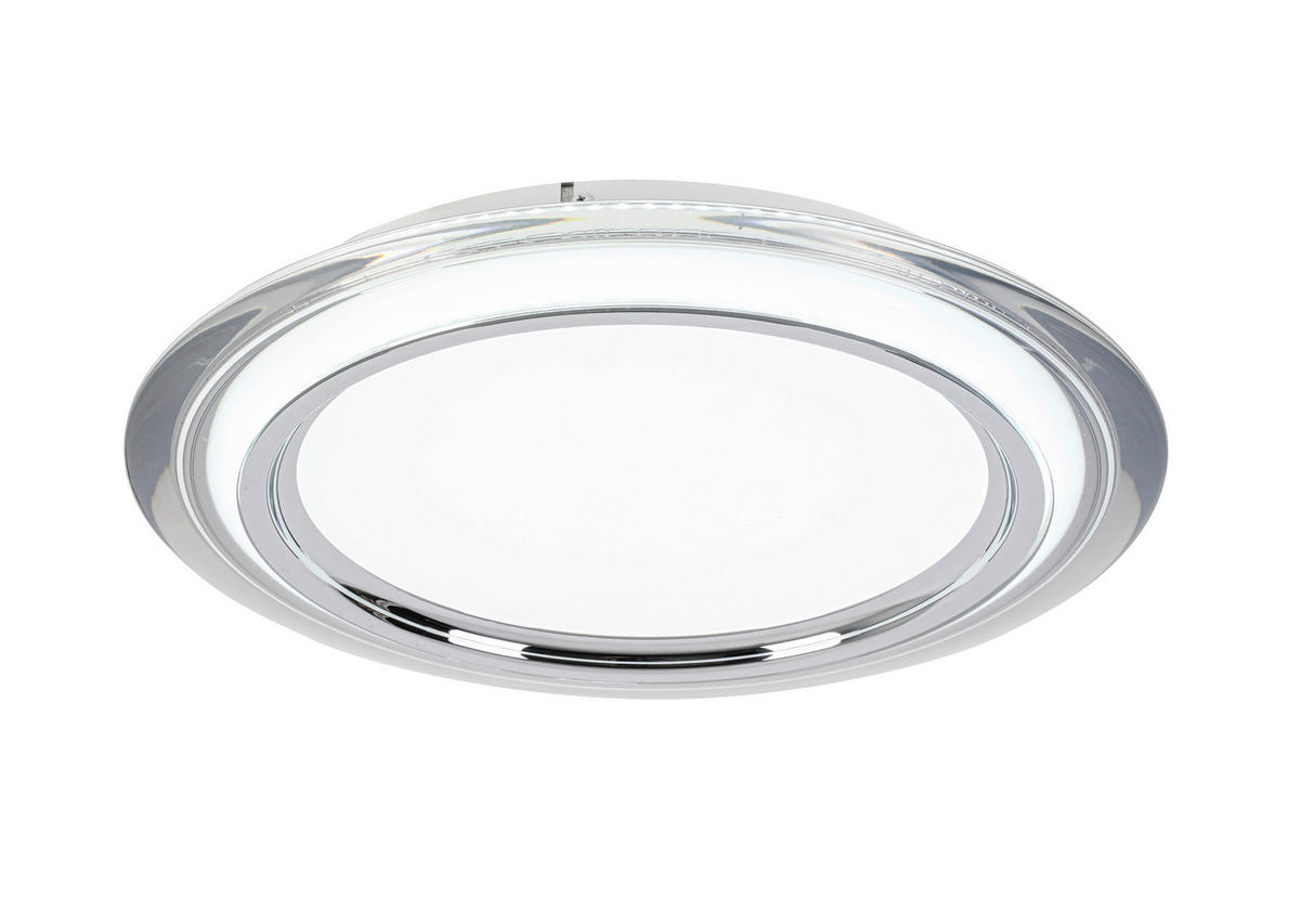 LED-TAKLAMPA Macon 36 W  - vit/kromfärg, Design, metall/plast (45cm) - Novel