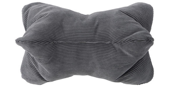 ZIERKISSEN    - Anthrazit, Basics, Textil (24/24/40cm) - Novel