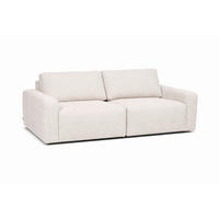 2-SITZER-SOFA MAZA in Creme  - Creme/Schwarz, Design, Textil (222/80/106cm) - Livetastic