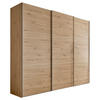 SCHWEBETÜRENSCHRANK in Eiche Artisan  - Alufarben/Eiche Artisan, Holzwerkstoff/Metall (249/222/68cm) - Moderano