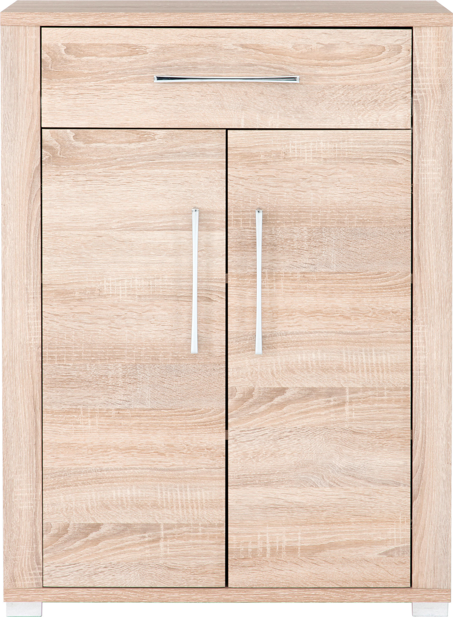 CIPŐSSZEKRÉNY - króm/Sonoma tölgy, Konventionell, műanyag/faalapú anyag (74/100/40cm) - MID.YOU