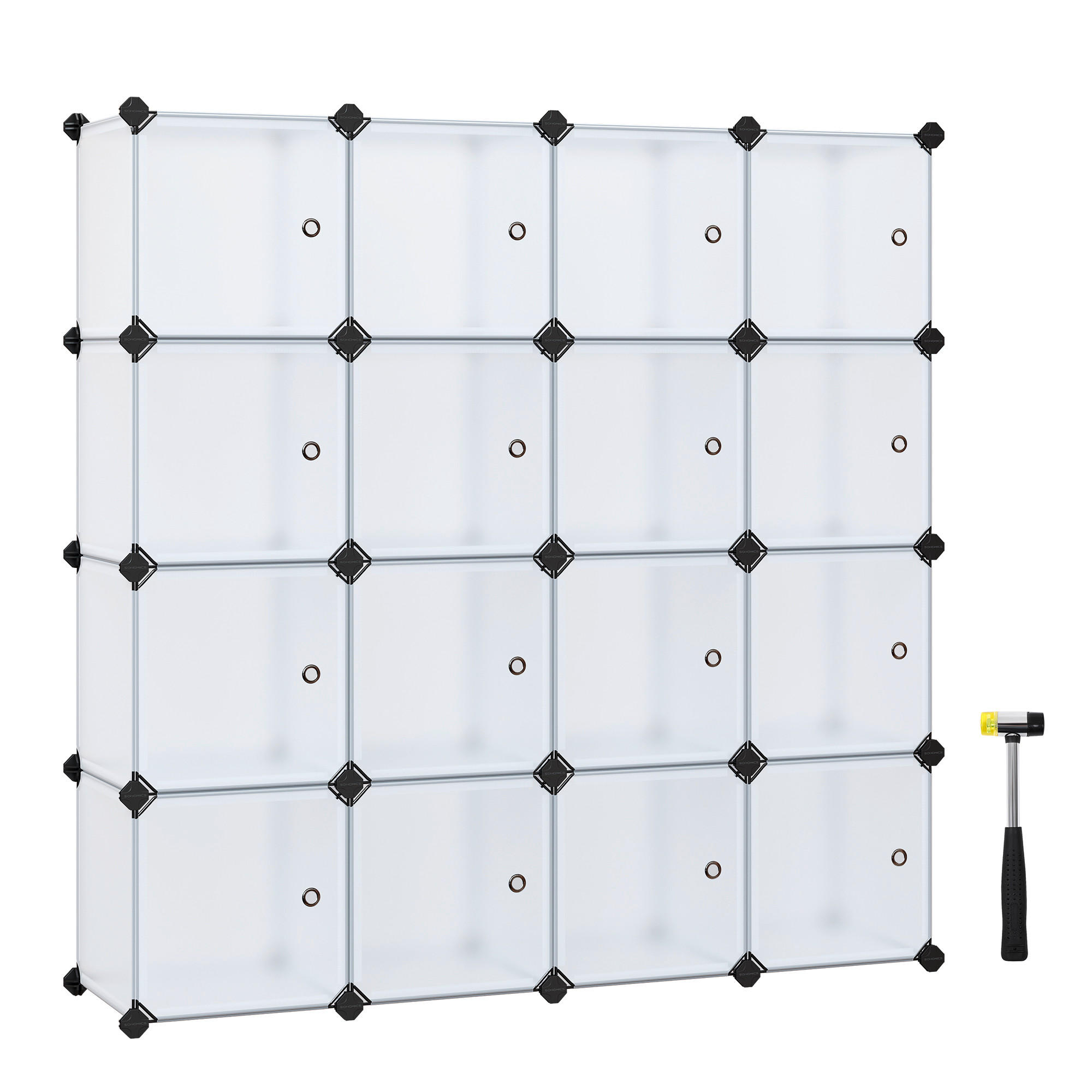Boxxx KOMBINACE REGÁLŮ, bílá, železo, 153/153/31 cm