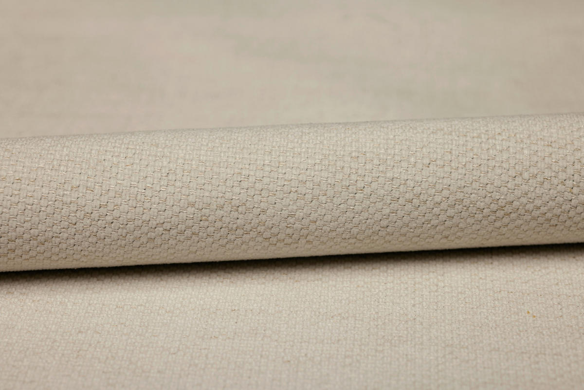 ECKSOFA  in Flachgewebe Creme Rückenkissen, Nierenkissen, Armlehnenkissen, Rücken echt  198/306 cm  - Creme/Schwarz, MODERN, Kunststoff/Textil (198/306cm) - Carryhome