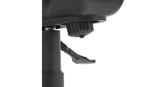 CHEFSESSEL Lederlook, Netz Schwarz - Schwarz, KONVENTIONELL, Textil/Metall (73/112 - 122/73cm) - Cantus
