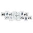 FOTOUHR 80/26/4,8 cm - Weiß, Basics, Glas/Holz (80/26/4,8cm) - Boxxx FOTOUHR 80/26/4,8 cm - Weiß, Basics, Glas/Holz (80/26/4,8cm) - Boxxx