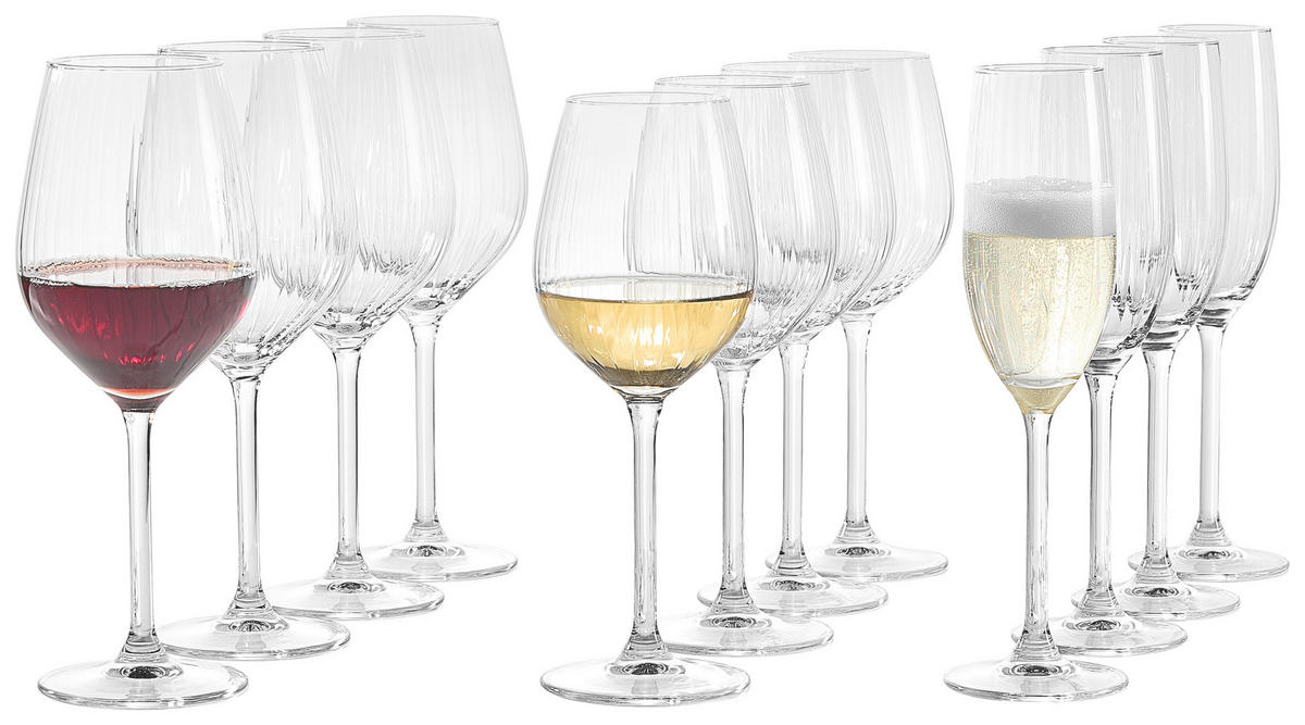 GLÄSERSET Leona 12-teilig  - Klar, Konventionell, Glas (50/19/24cm) - Ritzenhoff Breker