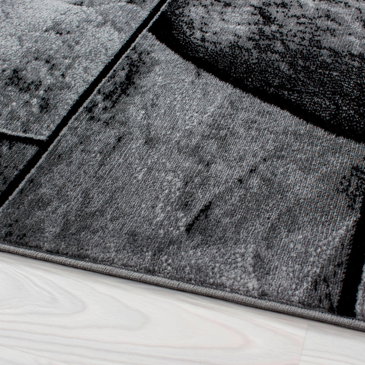 FLACHWEBETEPPICH 140/200 cm Parma Schwarz  - Schwarz, Design, Textil (140/200cm) - Novel