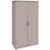 DREHTÜRENSCHRANK 106/194/54 cm 2-türig Kaschmir  - Kaschmir/Schwarz, Basics, Holzwerkstoff/Metall (106/194/54cm) - Xora