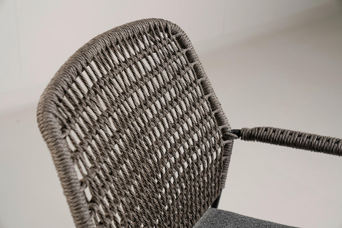 GARTENSTUHL Metall, Textil Anthrazit  - Anthrazit/Grau, Basics, Textil/Metall (59/87/67cm) - Tierra Outdoor