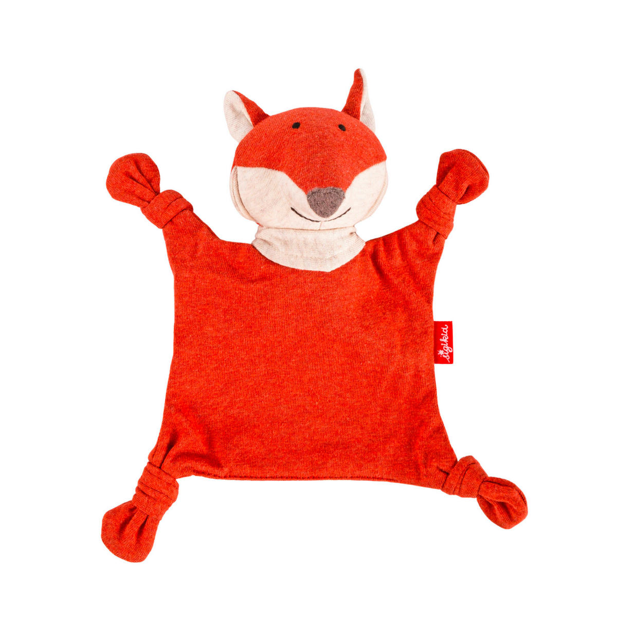 SCHMUSETUCH - Dunkelorange/Weiß, Basics, Textil (13/19/9cm) - Sigikid