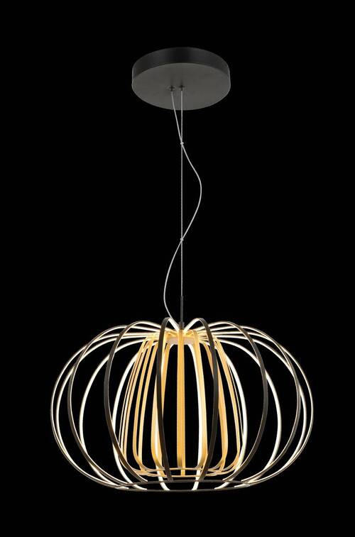 LED SVJETILJKA VISEĆA Salo - zlatne boje/crna, Design, metal (55cm)