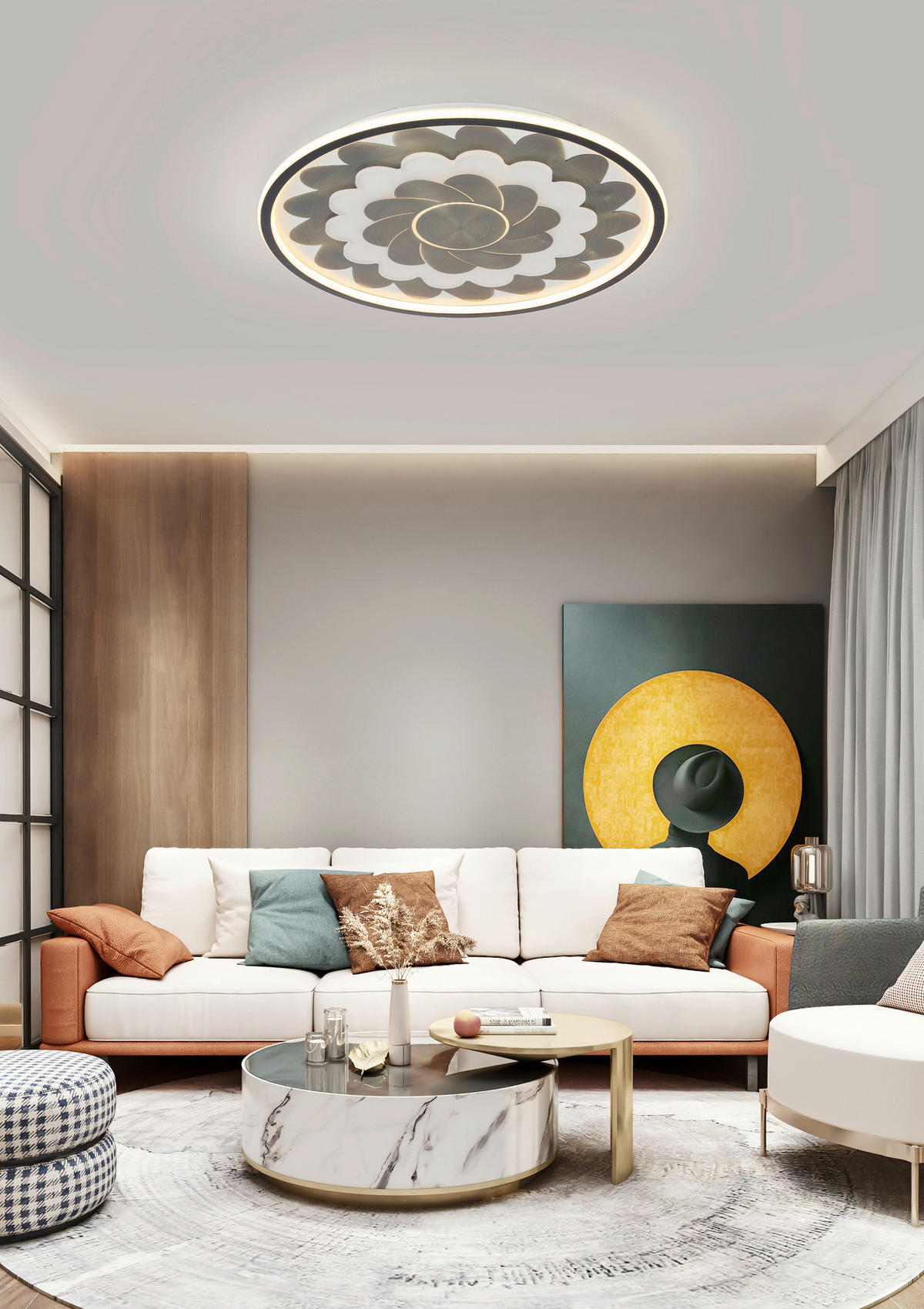 STROPNÉ LED SVIETIDLO, 58/5,5 cm  - čierna/biela, Lifestyle, kov/plast (58/5,5cm) - Dieter Knoll