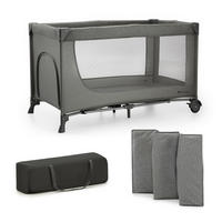 REISEBETT Joy 2   - Dunkelgrau, Basics (60/120cm) - kinderkraft