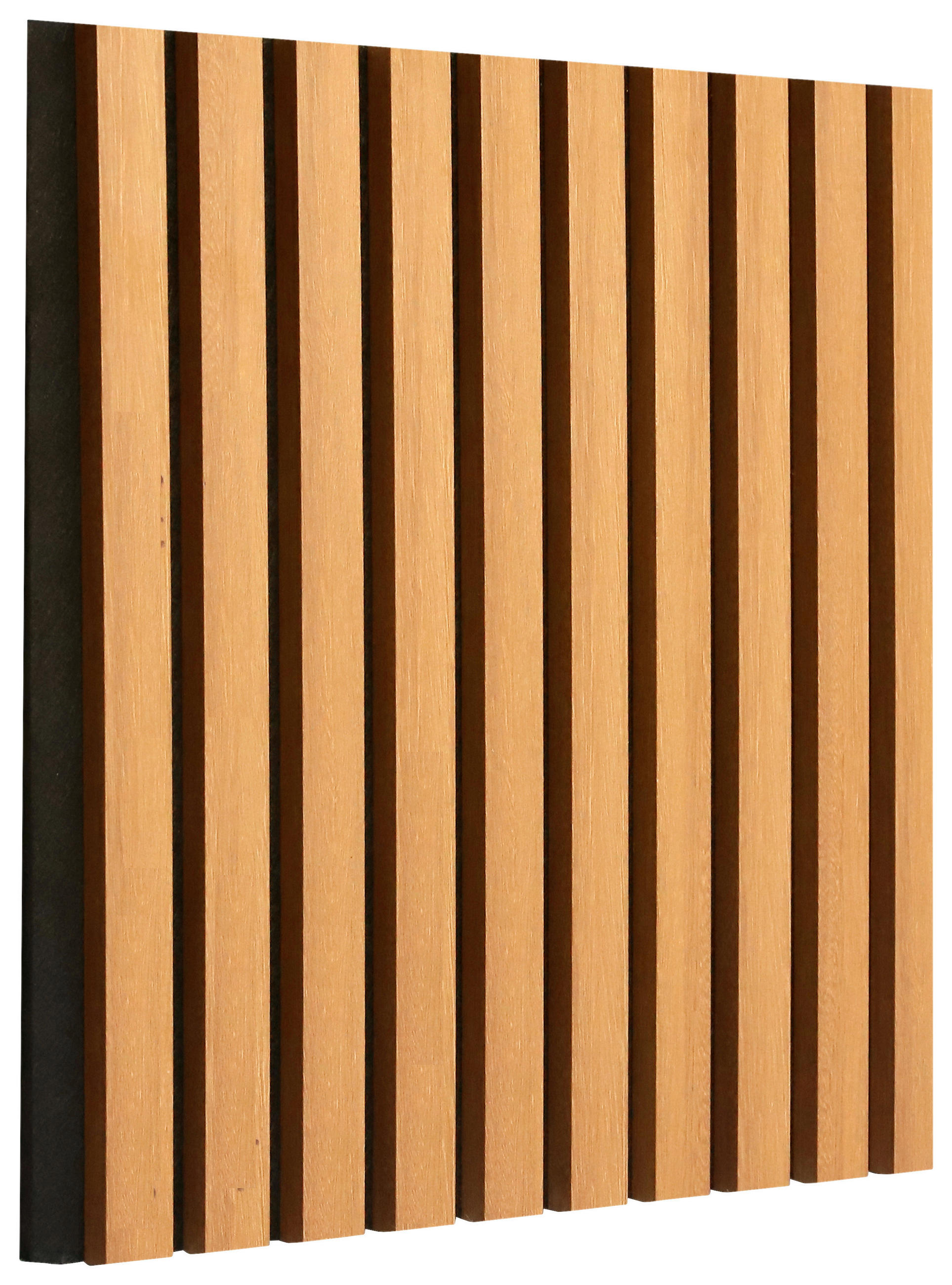 AKUSTIKPANEEL Echtholz, Nachbildung 40/40/2,1 cm 4 Stück  - Walnussfarben/Schwarz, Trend, Holz/Holzwerkstoff (40/40/2,1cm) - Boxxx