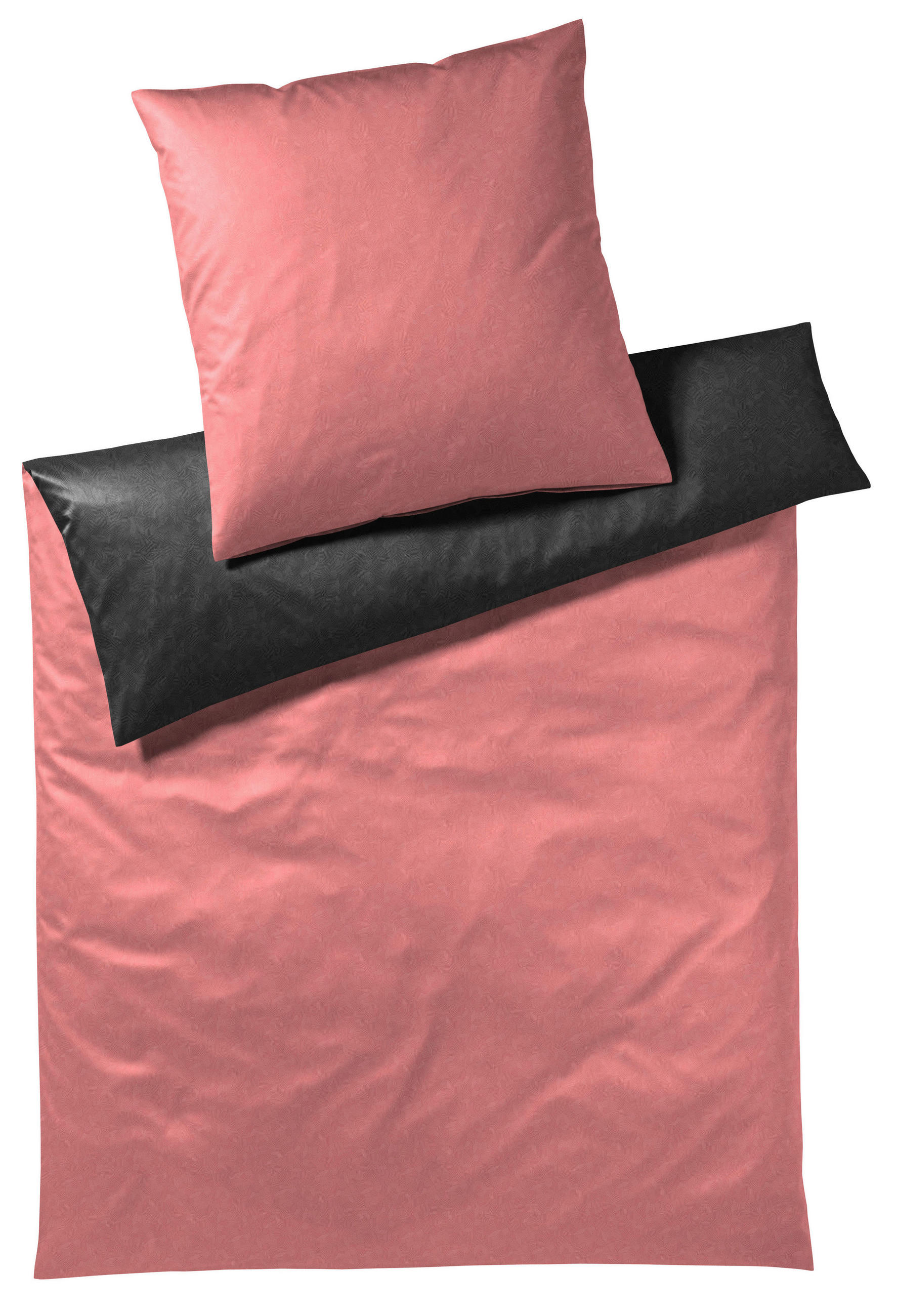 Yes for bed Wendebettwäsche Twist Koralle 155x220 cm