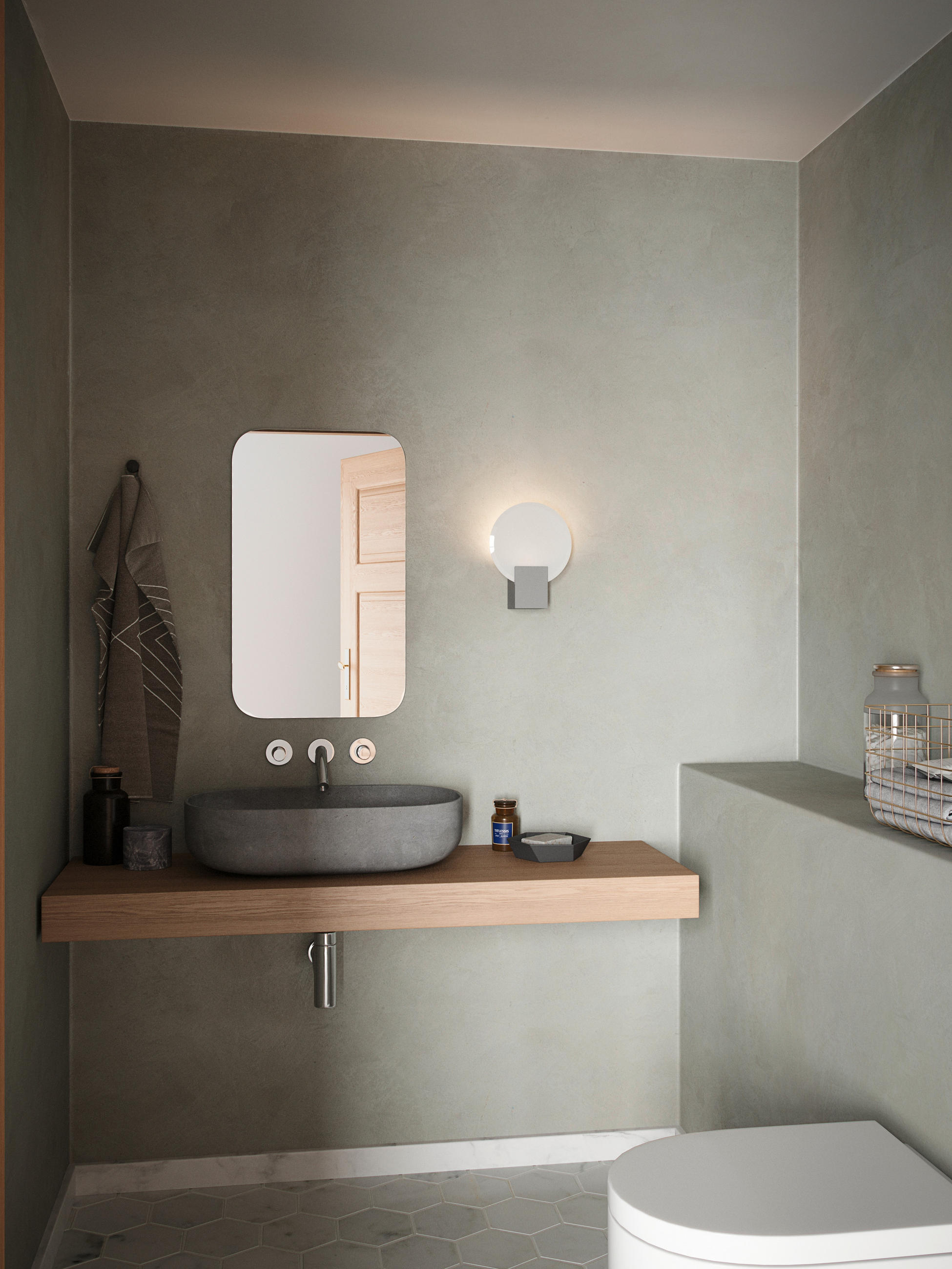 WANDLEUCHTE Hester 20/25,5 cm   - Weiß, Design, Glas/Metall (20/25,5cm) - Nordlux