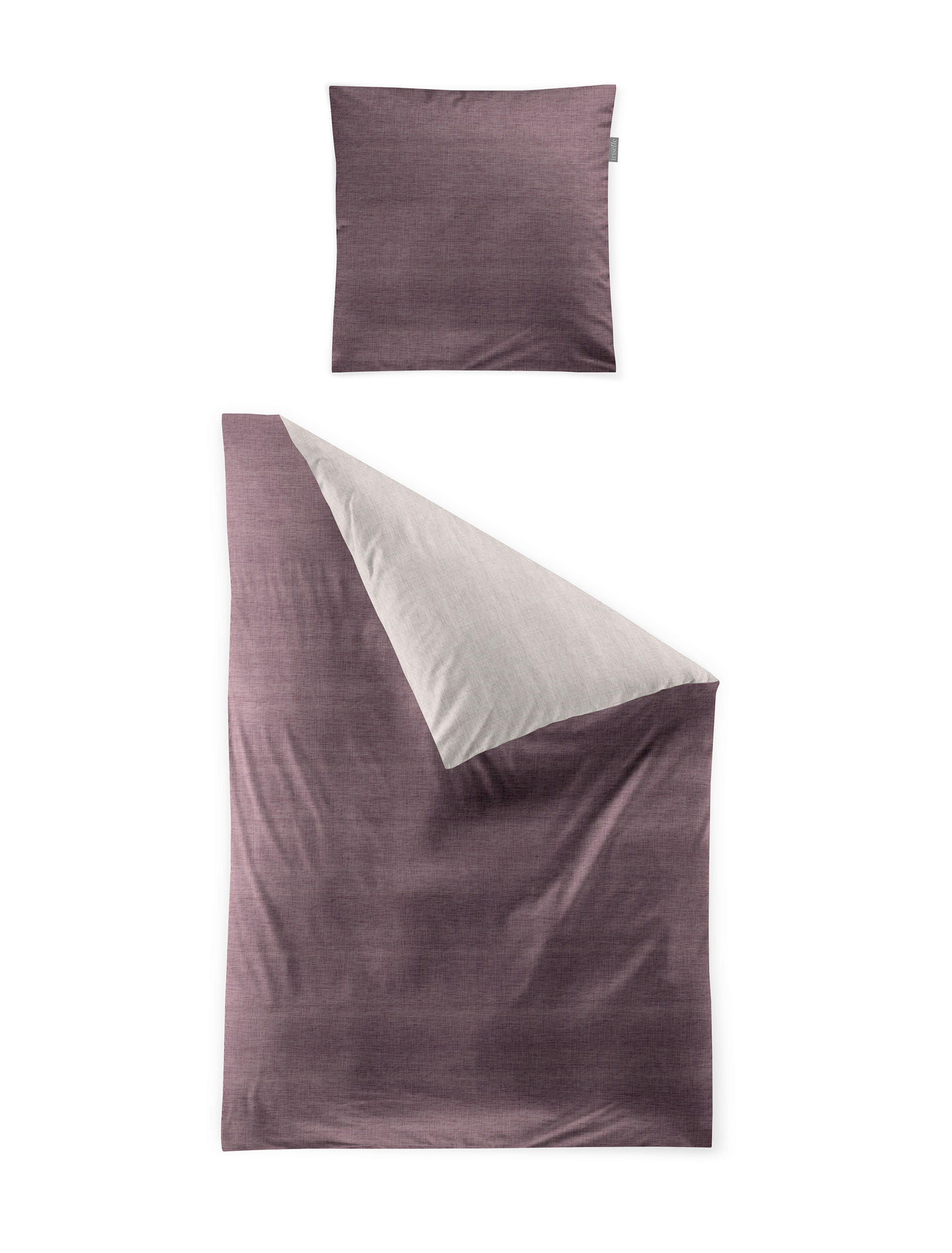 WENDEBETTWÄSCHE Makosatin 140/200 cm  - Mauve, KONVENTIONELL, Textil (140/200cm) - Irisette