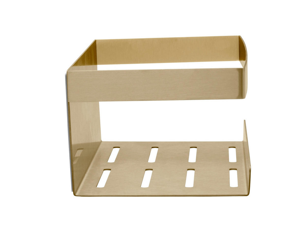 DUSCHABLAGE - Goldfarben, KONVENTIONELL, Metall (25/8/11,5cm) - Schöner Wohnen