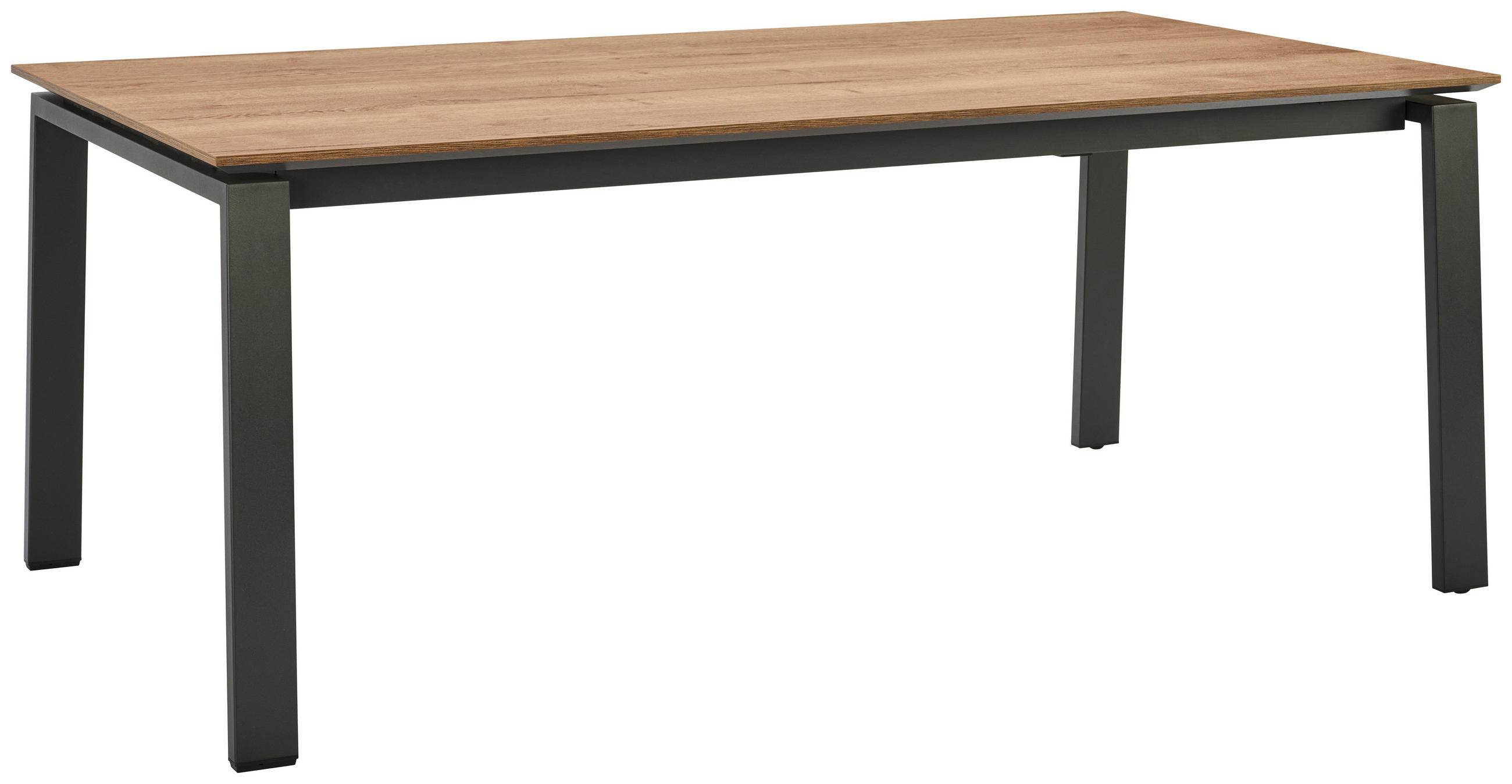 ESSTISCH in Metall, Holzwerkstoff 190/100/75 cm   - Eichefarben/Anthrazit, Design, Holzwerkstoff/Metall (190/100/75cm) - Venjakob