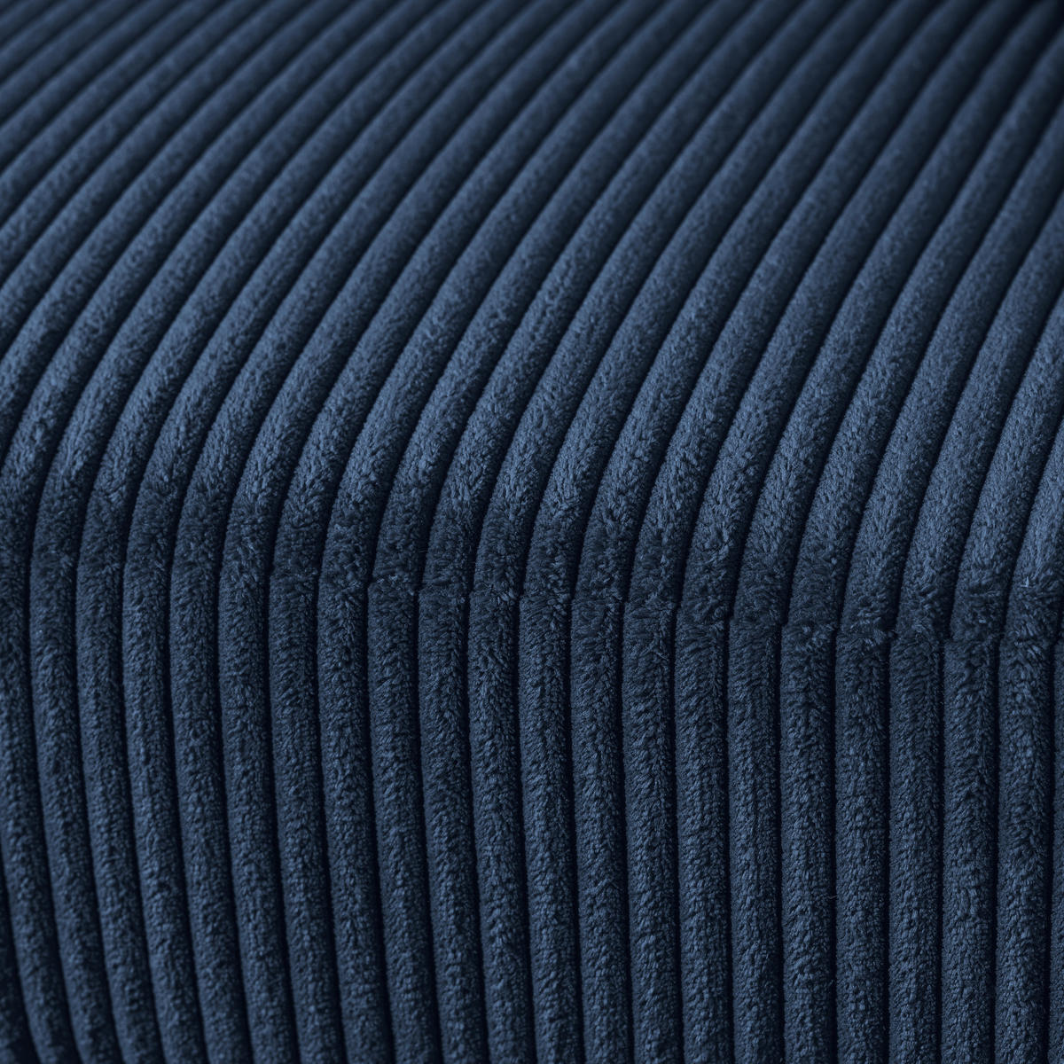 HÖRNSOFFA i manchester mörkblå  - svart/mörkblå, Design, textil/plast (174/259cm) - Livetastic