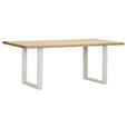 TISCHPLATTE      - Eichefarben, Design, Holz (200/100/4cm) - Landscape