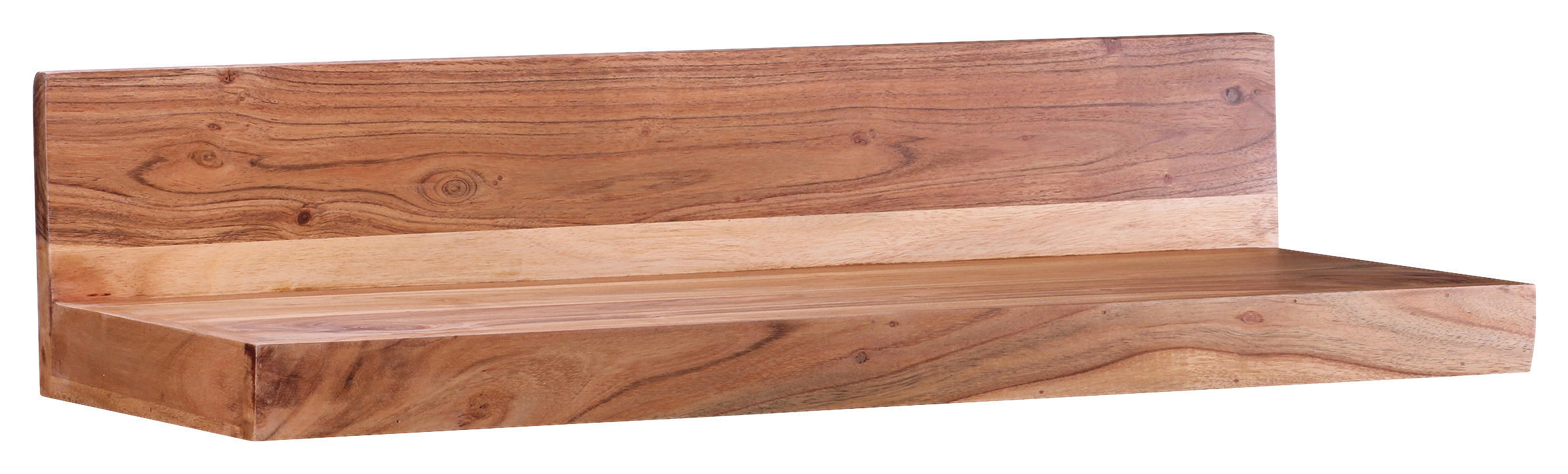 WANDREGAL Akazie massiv Akaziefarben  - Akaziefarben, MODERN, Holz (80/17/23cm) - MID.YOU