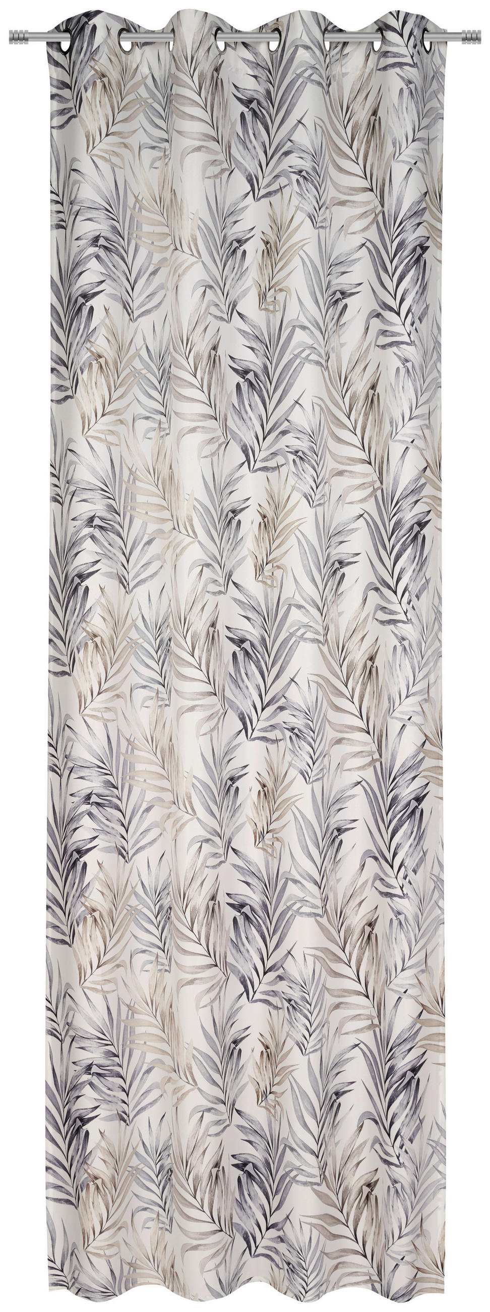 VONKAJŠÍ ZÁVES, nepriehľadné, 140/300 cm - biela/zelená, Trend, textil (140/300cm) - Esposa