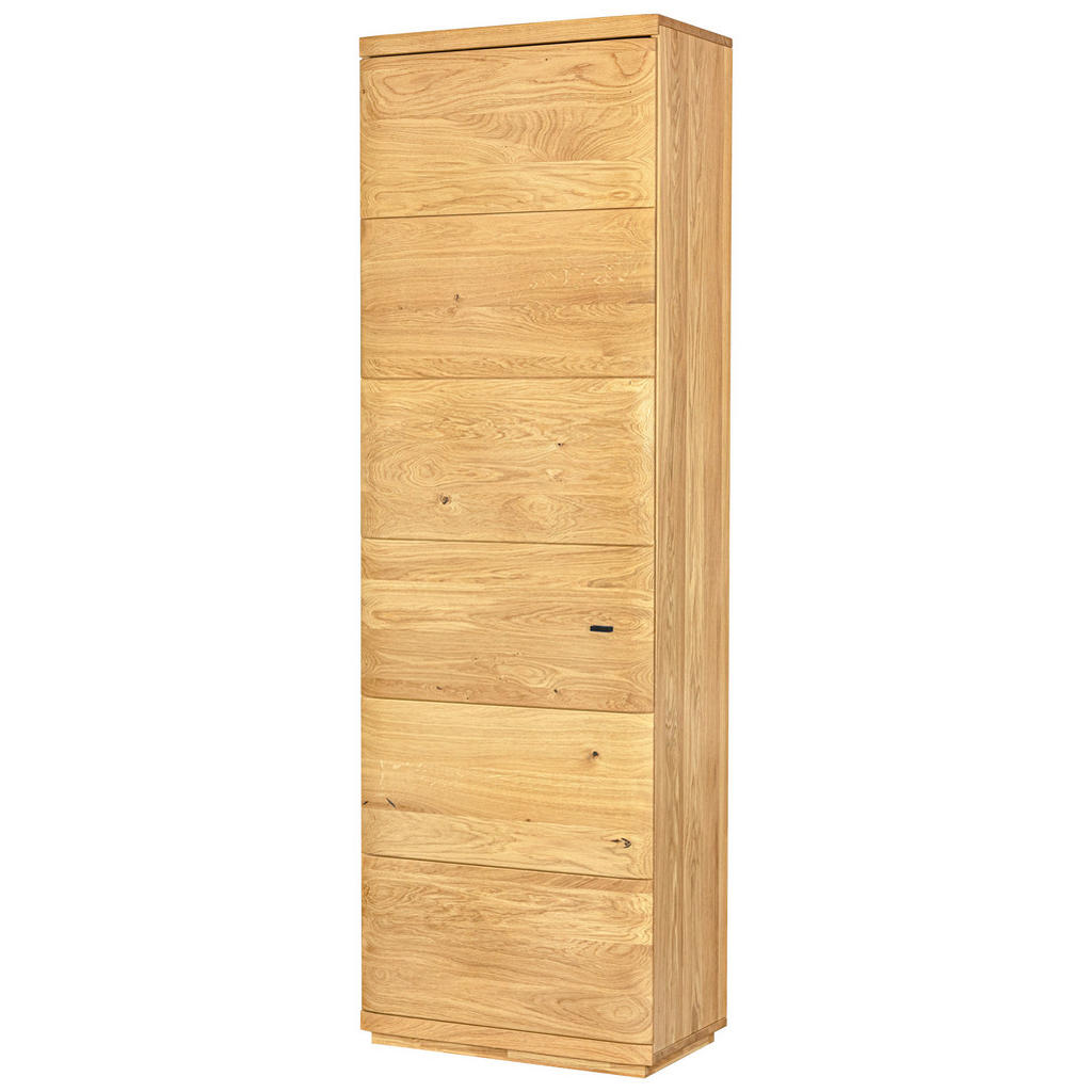 Thumbnail - Linea Natura Garderobenschrank, Eiche, Holz, Eiche, massiv, 2 Fächer, 60x206x38 cm, Beimöbel erhältlich, Typenauswahl, H...