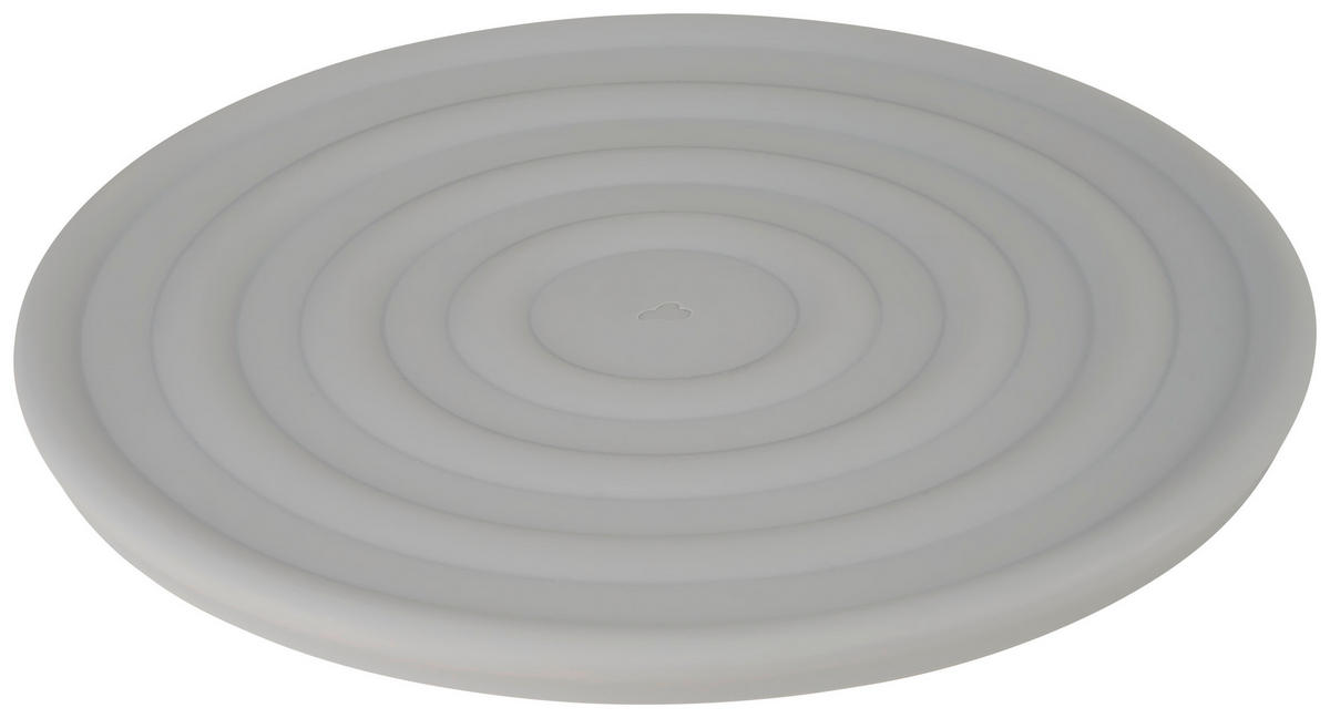 SILIKONSKI POKLOPAC     - svetlosiva, Dizajnerski, plastika (28/1/28cm) - Leonardo