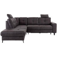 ECKSOFA in Anthrazit  - Anthrazit/Beige, Modern, Textil/Metall (219/237cm) - Sit & More