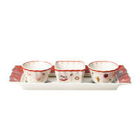 SADA MISIEK NA DIP, keramika - krémová/červená, Design, keramika (26/12/5cm) - Villeroy & Boch
