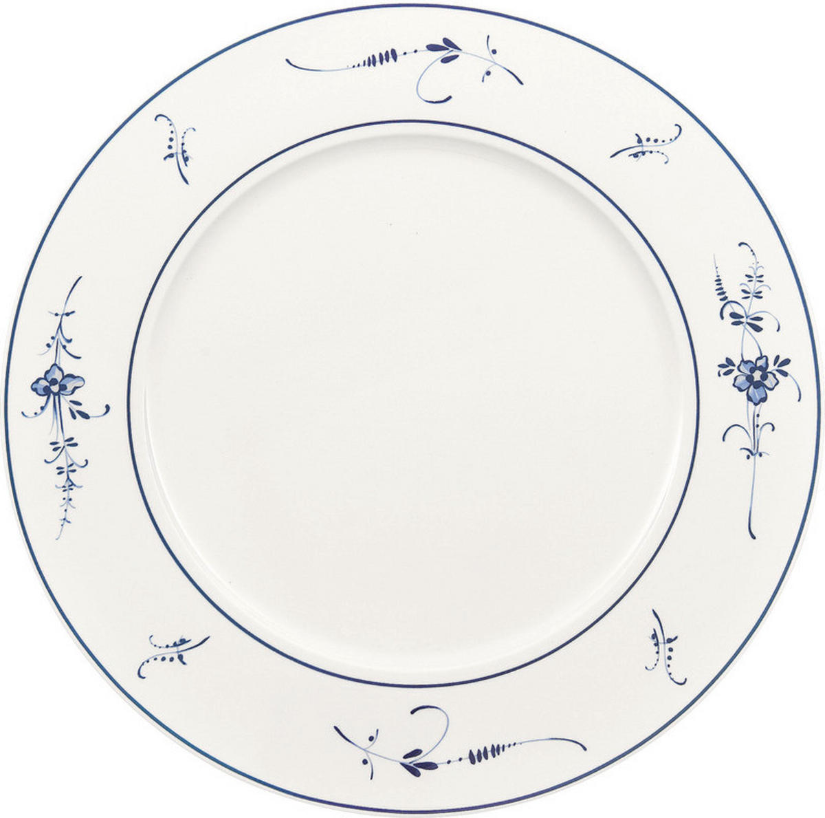 GURMANSKI KROŽNIK  Old Luxembourg  30 cm       - modra/bela, Basics, keramika (30cm) - Villeroy & Boch