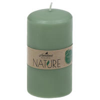 STUMPENKERZE  - Salbeigrün, Basics, Naturmaterialien (5,7/11,0cm) - Steinhart